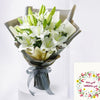 Beautiful Lilie Bouquet With Greeting Card