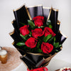 6 Red Roses And Half Kg Red Velvet Cake Combo