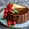 Chocolate Drip Ice Cream Cone Cake