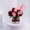 MOM Elegant Pink and Red Roses in a Vase