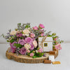 Floral Bed In Premium Tray With Patchi Small Box