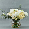 White Roses Flower Arrangement in Premium Vase
