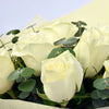 Elegant White Roses In Bouqet