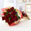 Red Roses Wrap in Bouquet