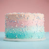 Blue Gender Reveal Cake 