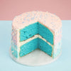 Blue Gender Reveal Cake 