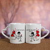 White Love Mugs