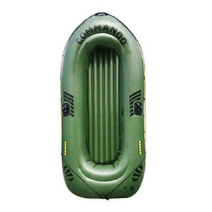 Inflatable Fishing Boat 2 to 3 Person Water Kayak, Portable Outdoor Floating Lake Dinghy, 2 Paddle Mounts Two Valves Design - youractivewellnessshop