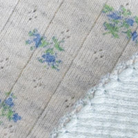 Picot Flower Bib - Pebble Green