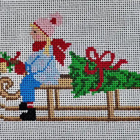 Festive Sled - girl