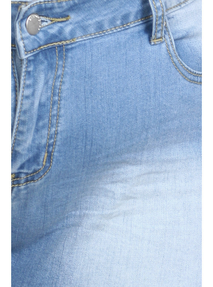 Plus Size Hot Faded Denim Cut Off Light Blue Shorts – Plussizefix