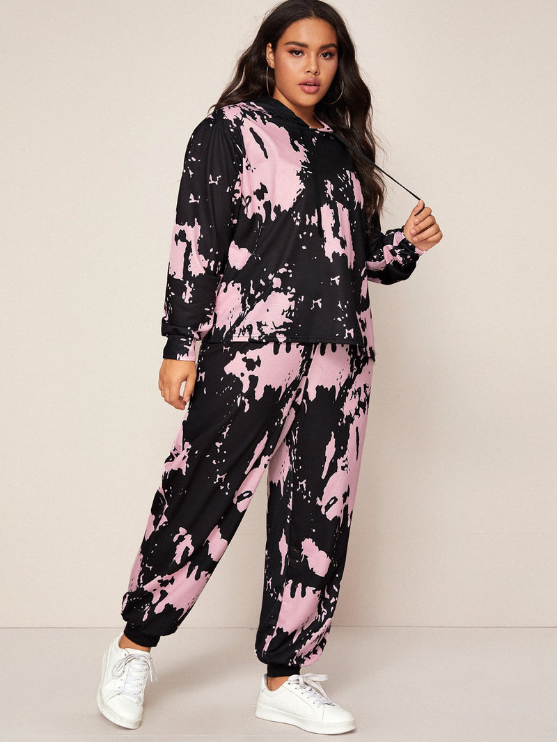 plus size sweatpants set