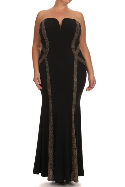 Plus Size Sparkling Cocktail Maxi Dress – Plussizefix