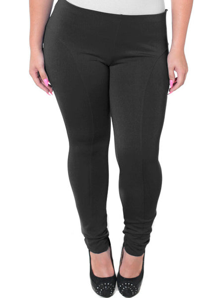 Plus Size Stretchy Soft Black Skinny Pants – Plussizefix
