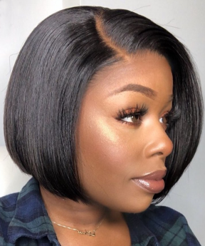 Silky Straight BOB 13x6 Lace Front Wig 6inch Deep Part