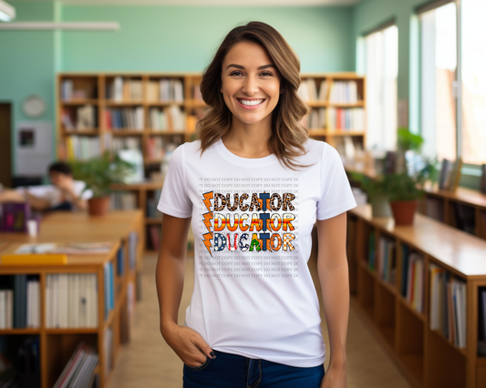 Teacher stacked Astros bleached shirt – Mayan Sub Shop