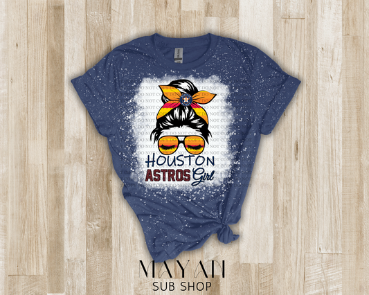 Astros Home Plate Bleached Shirt – Mayan Sub Shop