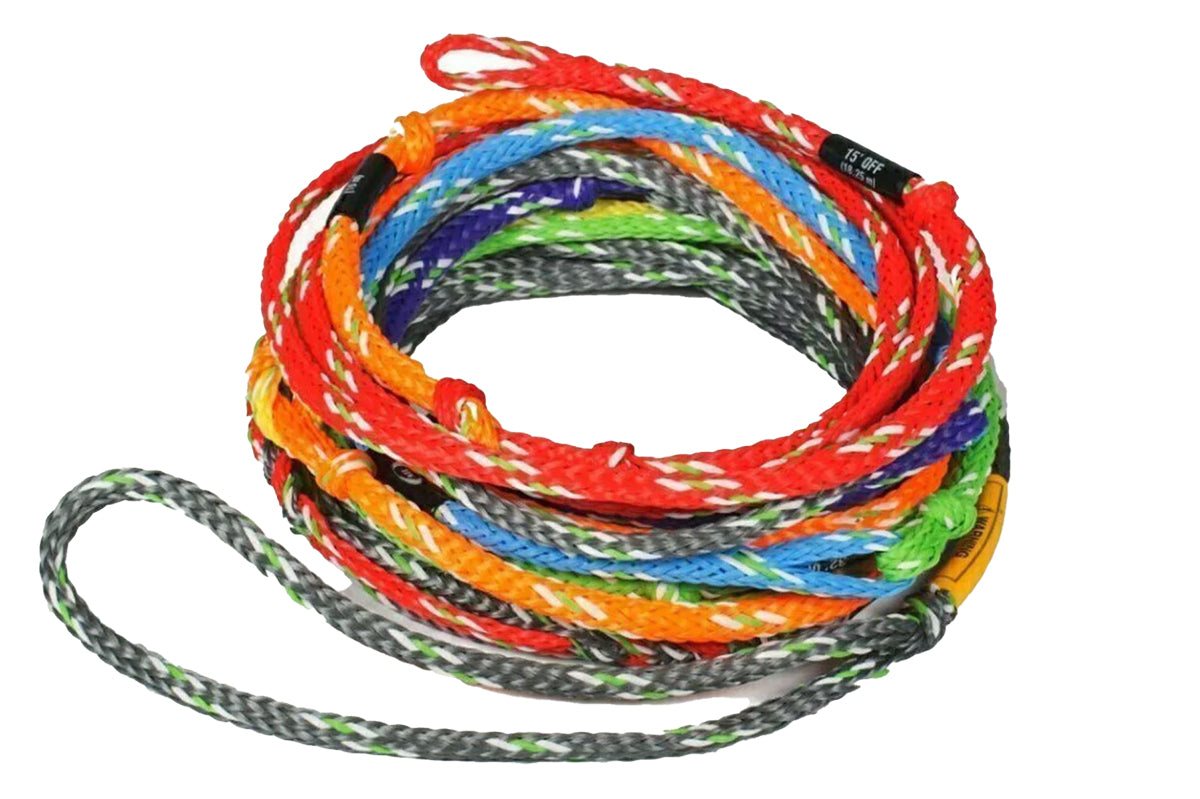 color-coded water ski rope lengths