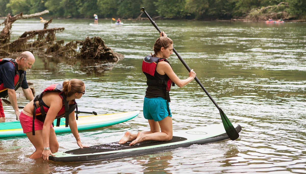 Getting started on a paddleboard