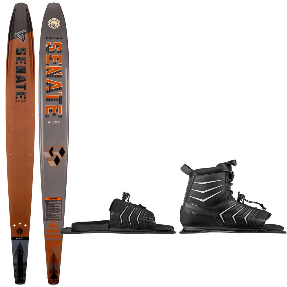 Image of Radar Alloy Senate Slalom Ski w/ Vector Binding & Vector Adjustable Rear Toe Plate