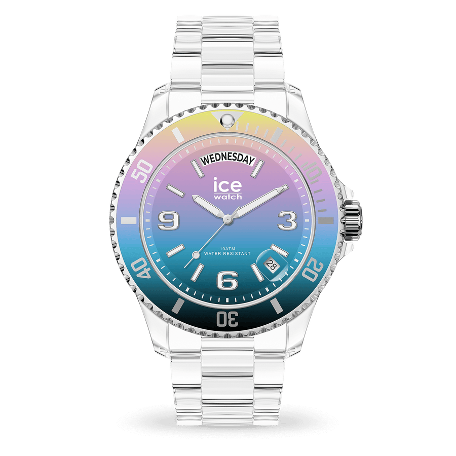 Dark Ice-Watch chrono • ICE Blue Pink