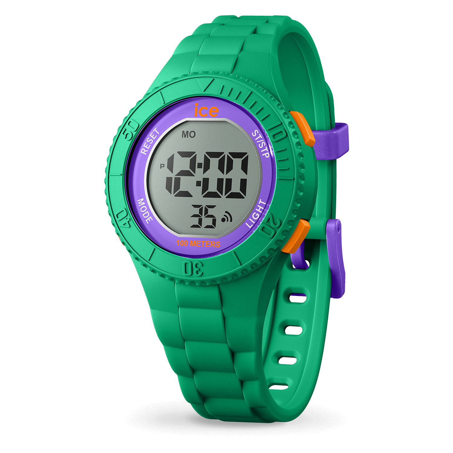 ICE digit Green Purple Orange - Vert,Mauve - S