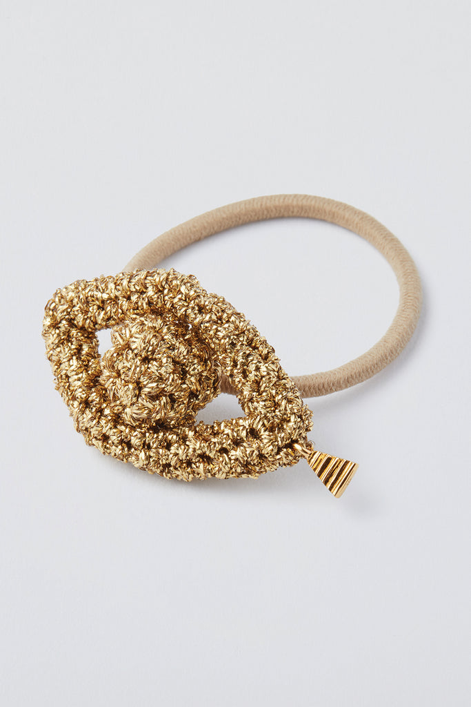 gold hair ties