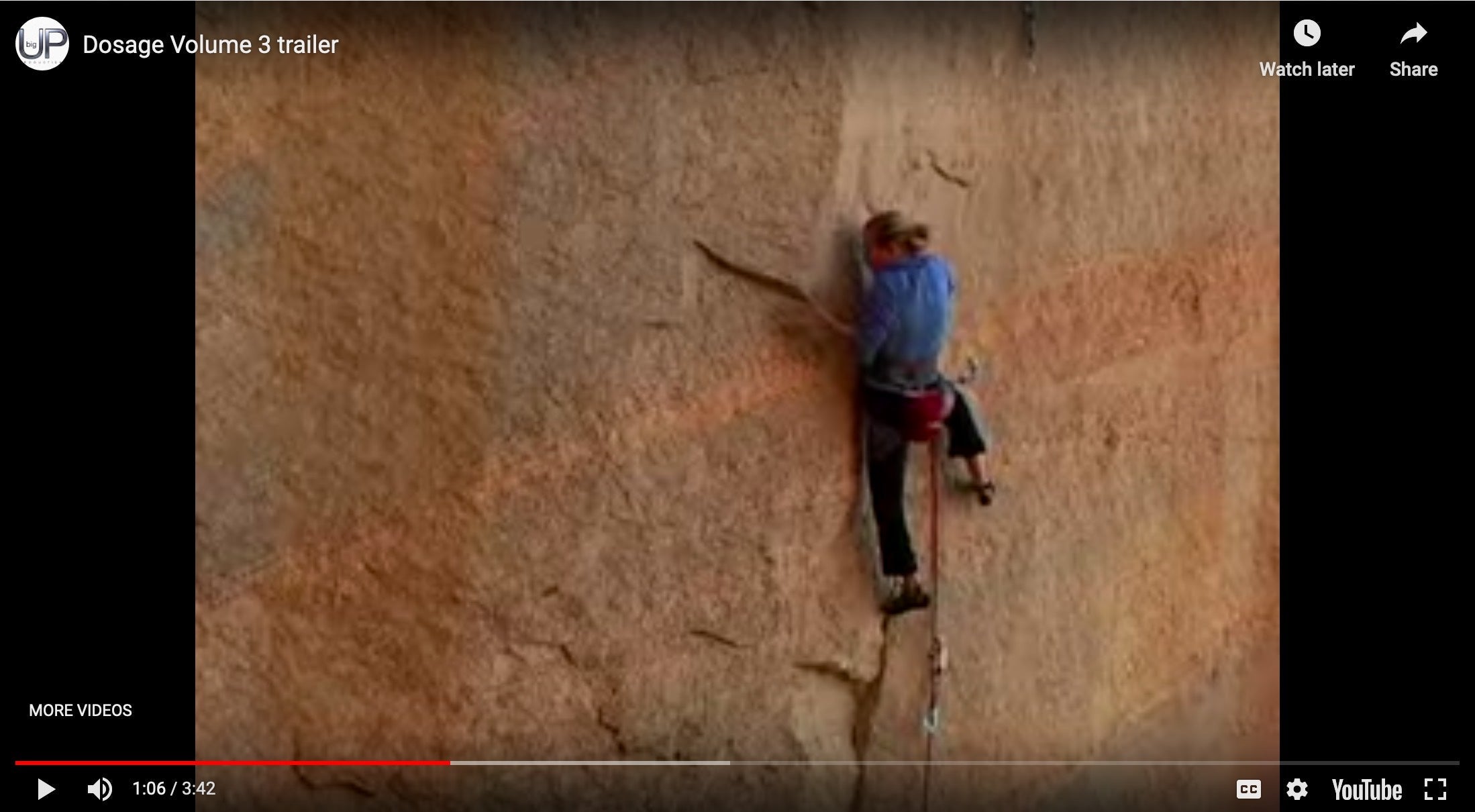 Beth Rodden features in Dosage Volume 3 climbing film collection.