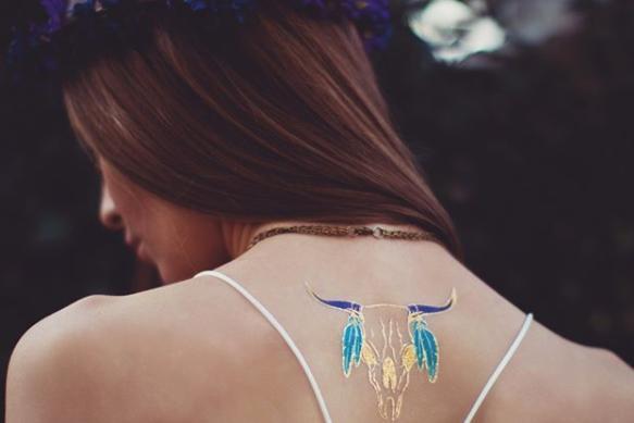 Flash Tattoos | Metallic Silver & Gold Temporary Tattoos - One Tribe