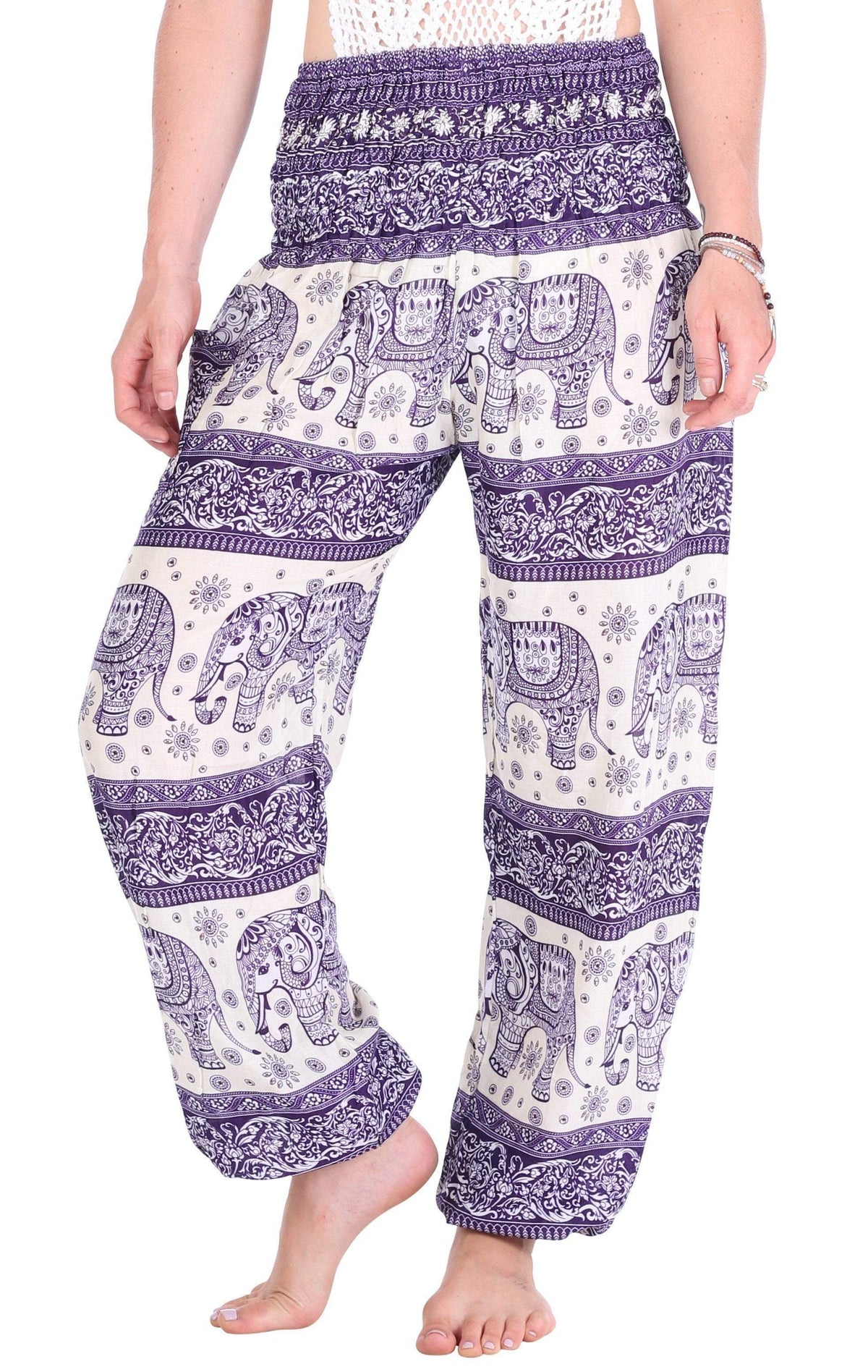 Lavender Classic Elephant Harem Pants - One Tribe Apparel