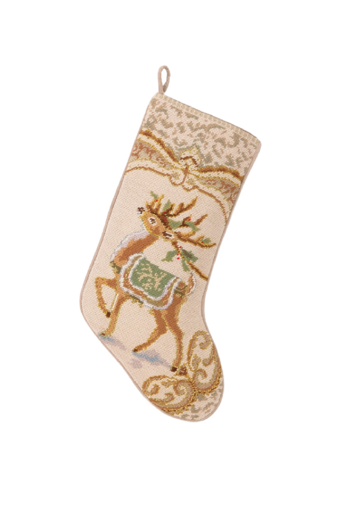 Peking Handicraft 31SJM9872NMC 11 x 18 in. Christmas Tree Embroidered Needlepoint Stocking