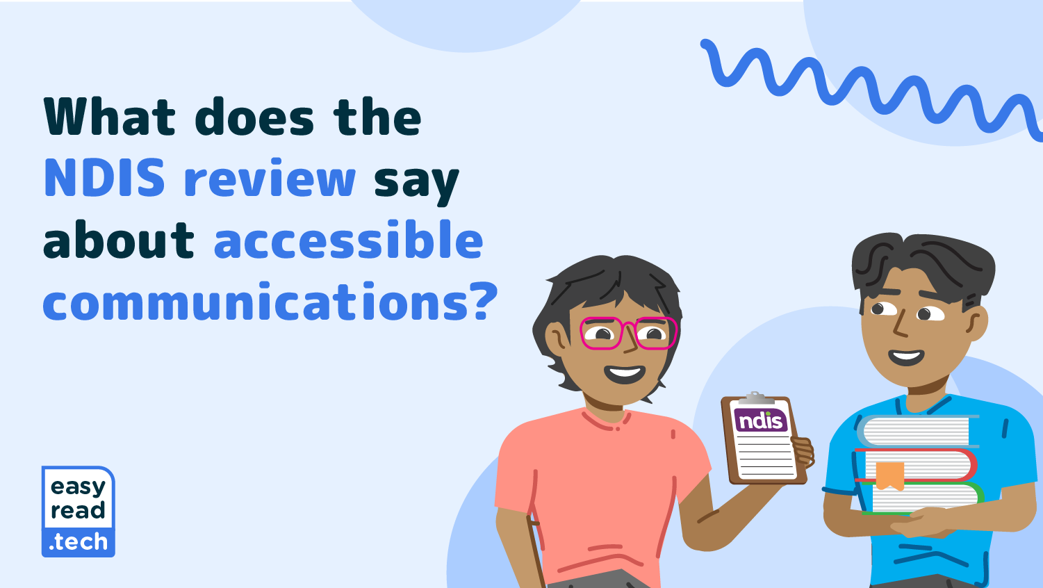 What does the NDIS review say about accessible communications?