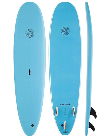 Gnaraloo Beach Cruiser soft surfboard in blue colourway