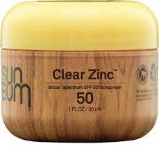 Sun Bum 50+ clear zinc sun protection