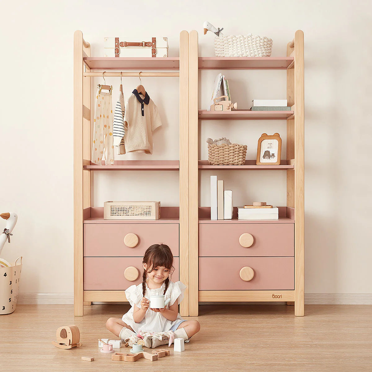 Tidy Family Storage Bookcase – Stylish Functional -- Boori