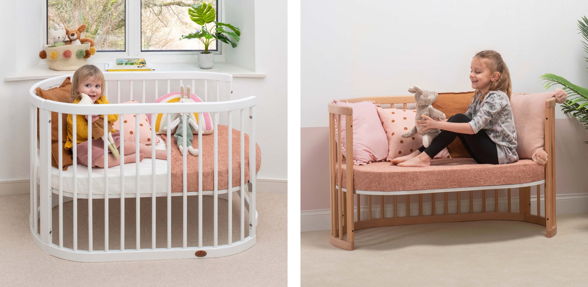oval cot as cot bed and sofa