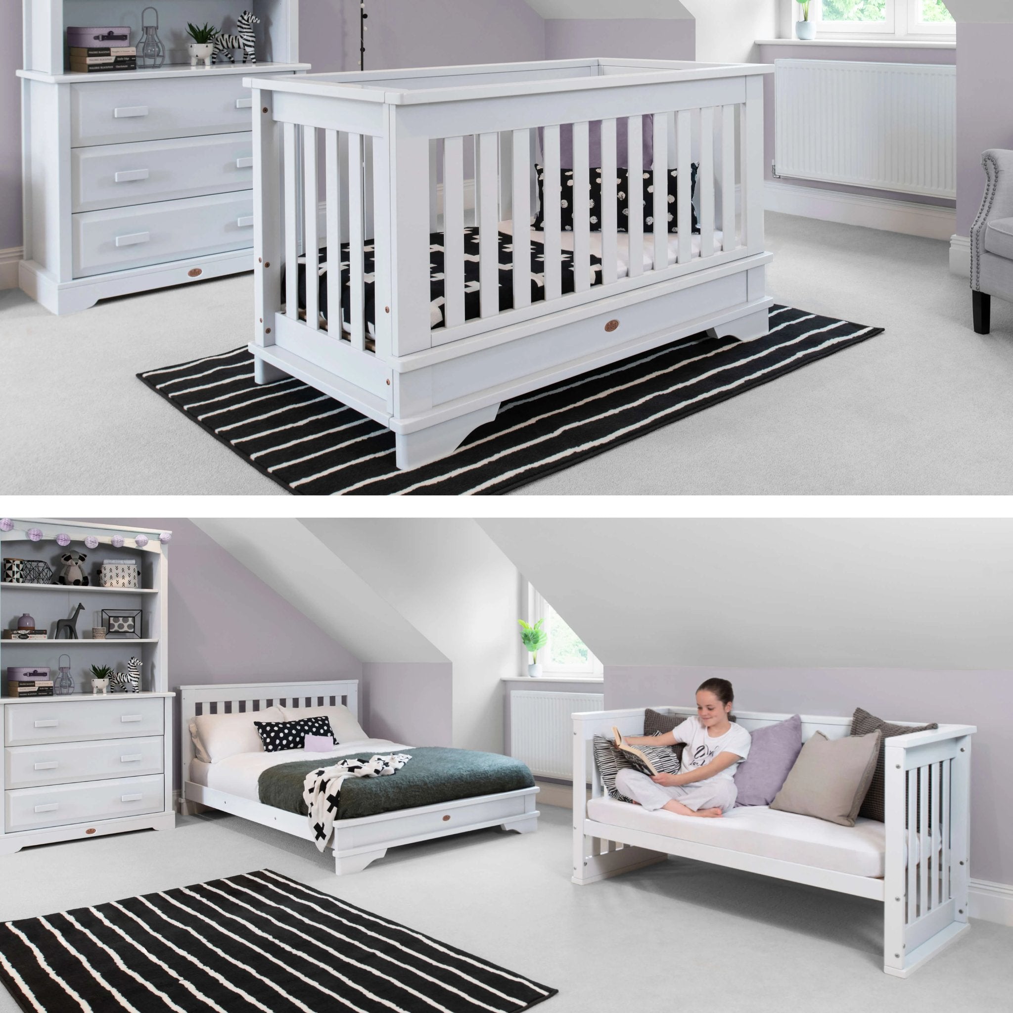 convertible cot bed as double bed and sofa