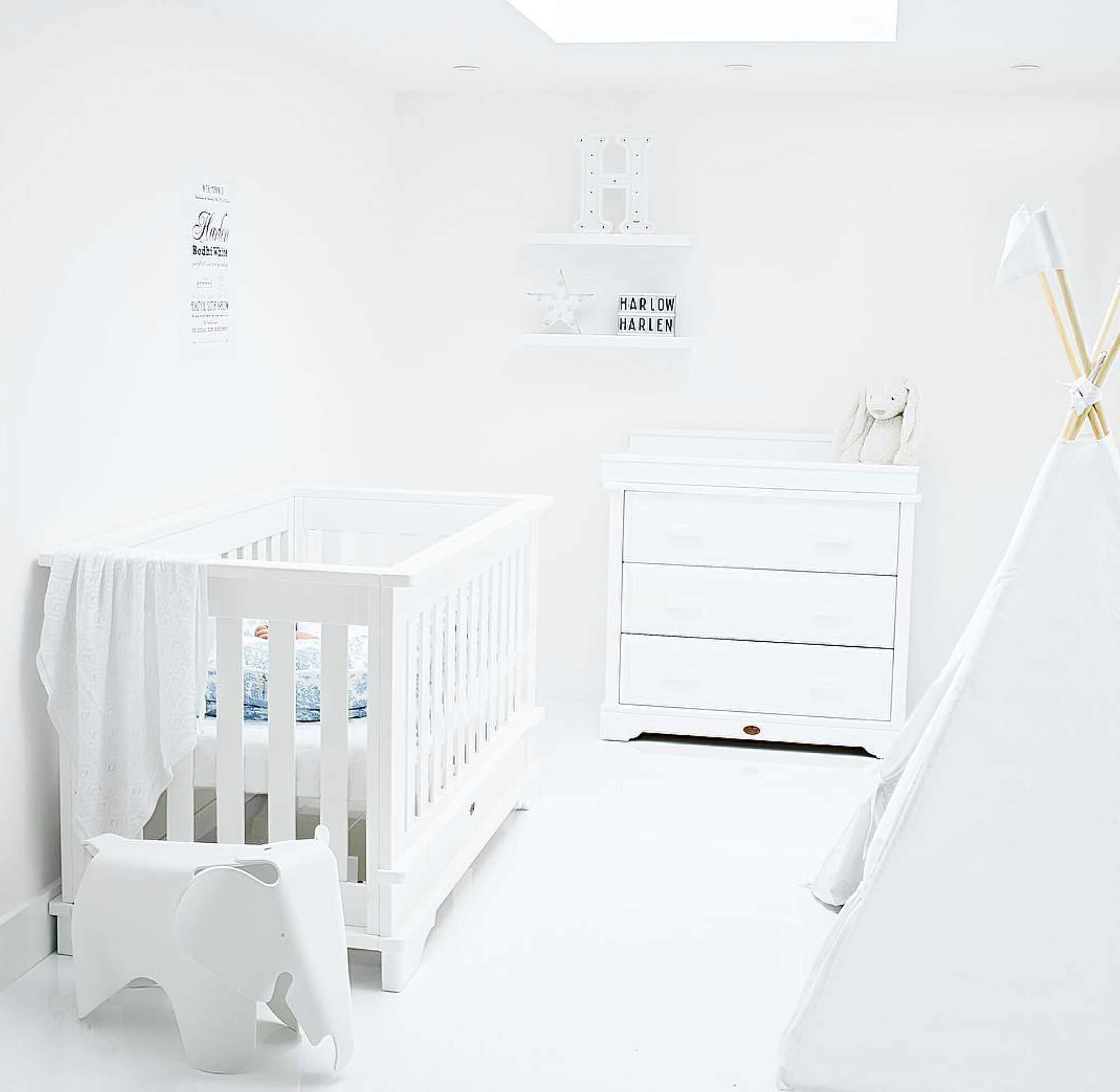 White nursery with Boori furniture