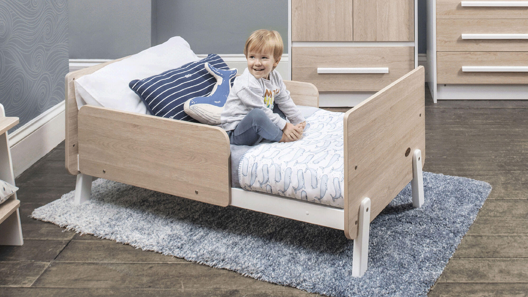 Natty Cot Bed in toddler bed mode