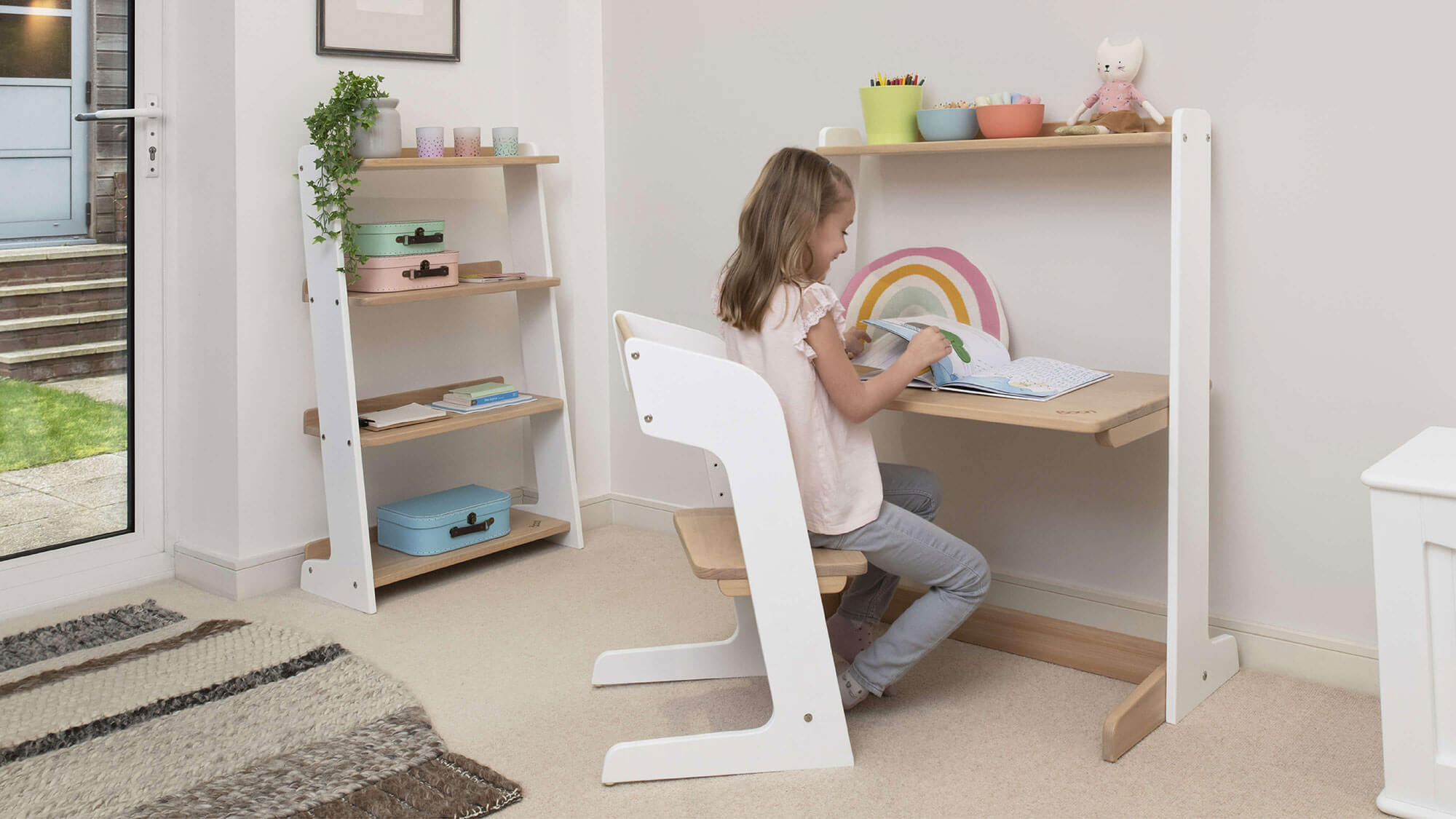 Girl at Boori desk