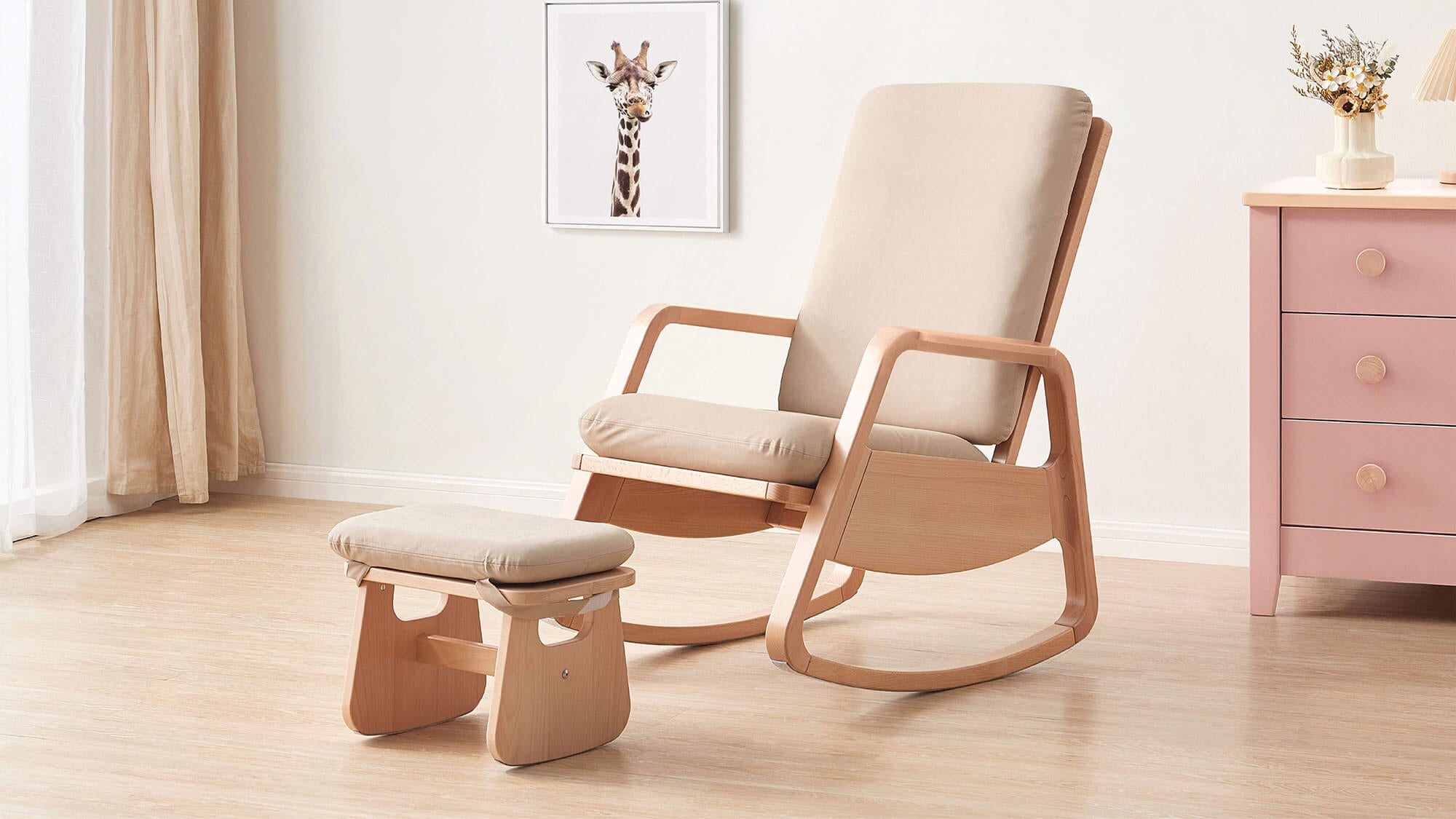 Byron Rocking Chair & Foot Stool