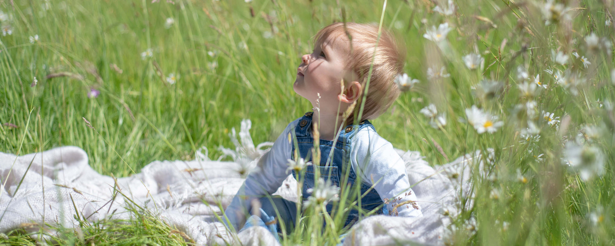 Child in a field