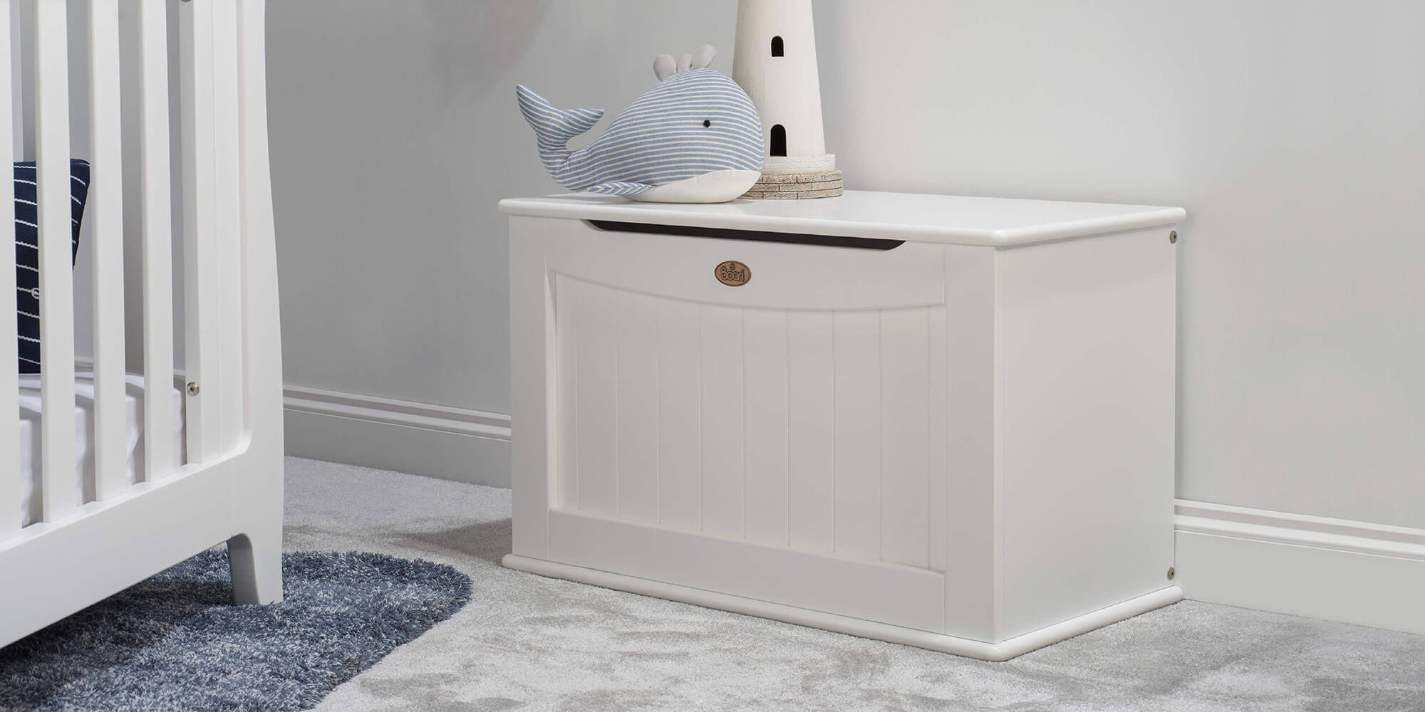 White Boori Toy Box