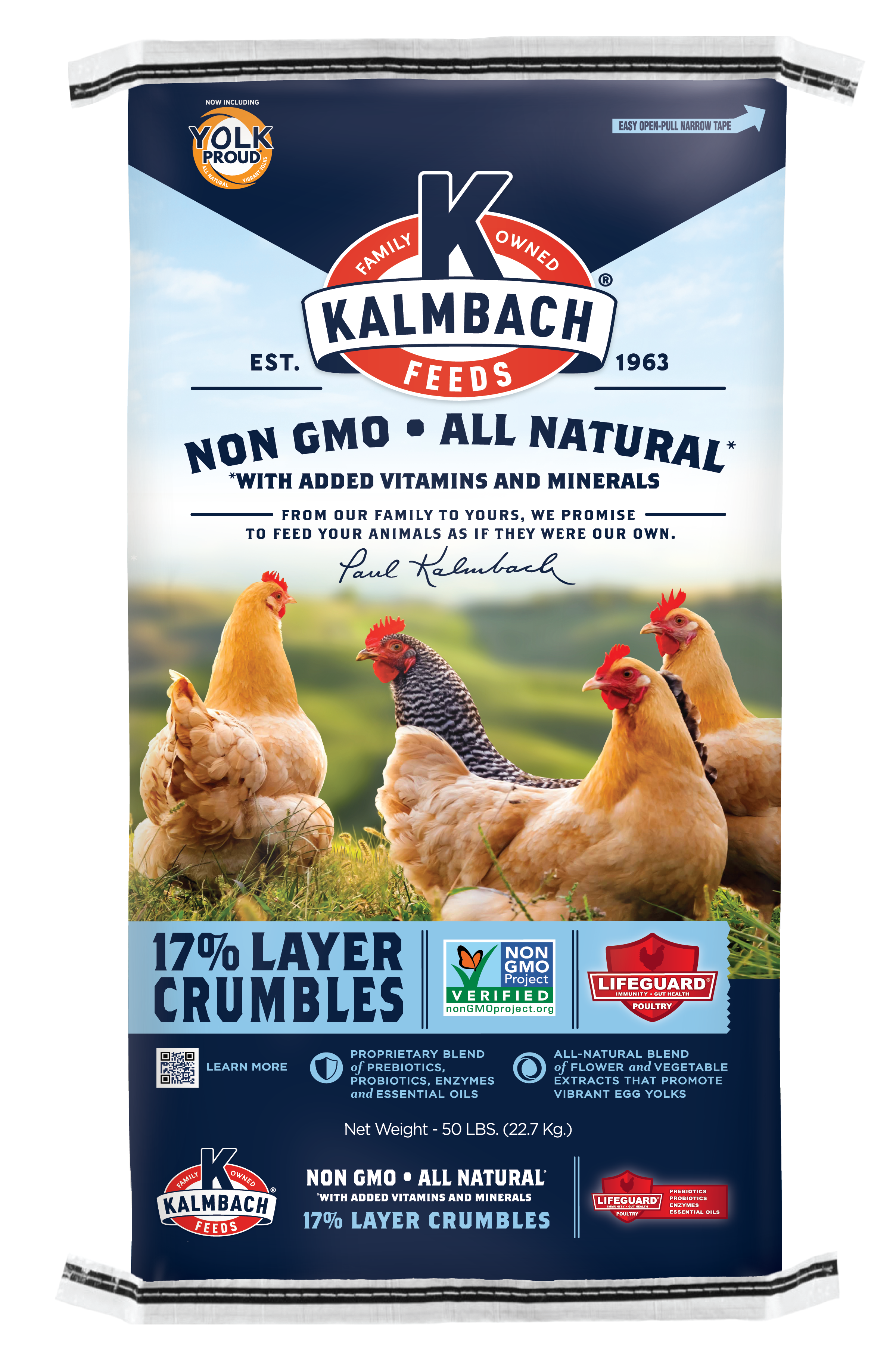 Kalmbach 17% Layer Crumble (Non-GMO) 50 lb