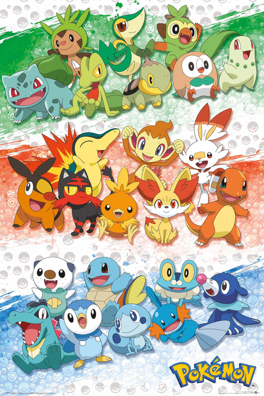 Pokemon - Alola Partners Poster Emoldurado, Quadro em