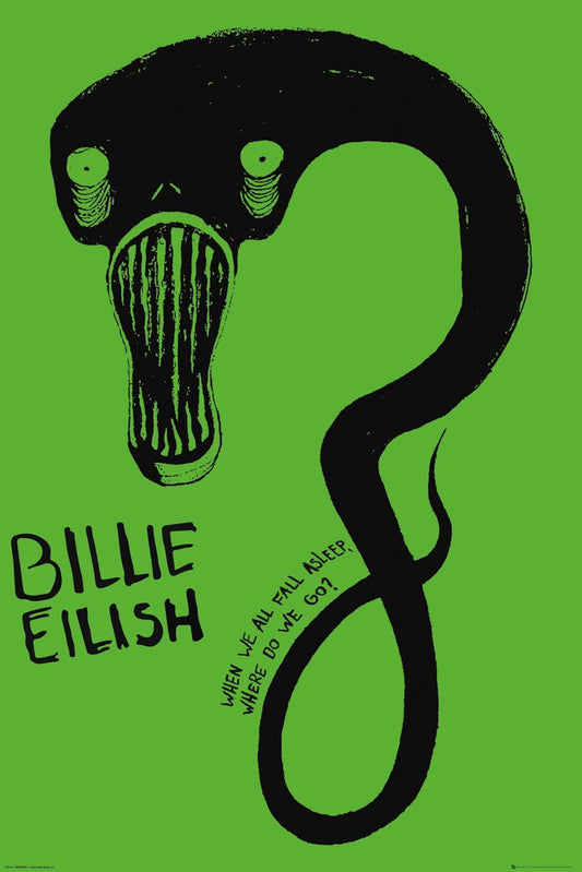 Billie Eilish posters When - Do Posters All poster Fall – Billie Asleep We Go Panic Eilish PP34515 Where We