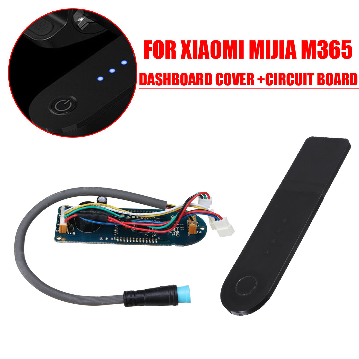 GLDYTIMES Original Dashboard Replacement for Xiaomi MIJIA M365 Electric  Scooter Perfect Circuit Board Contain Screen Cover : Sports & Outdoors 