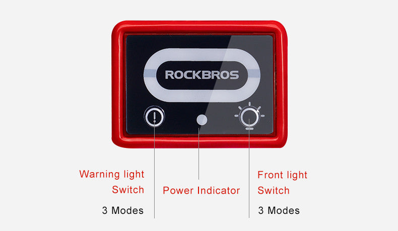 ROCKBROS Cycling Helmet with Integrated Lights