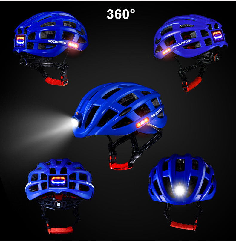 ROCKBROS Cycling Helmet with Integrated Lights