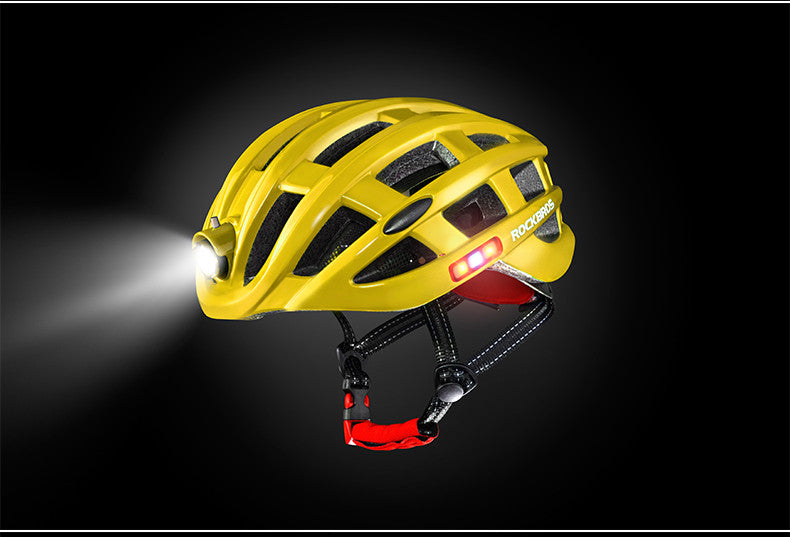 ROCKBROS Cycling Helmet with Integrated Lights